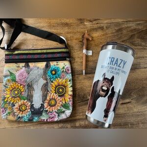 Horse Purse, Pur Tumbler & Pen